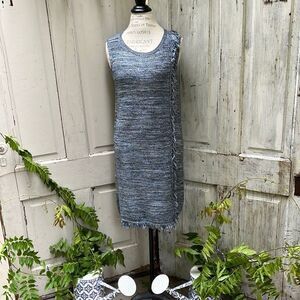 Holding horses by ANTHROPOLOGIE, blue tweed style dress . Size S